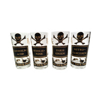 Load image into Gallery viewer, Georges Briard Signed Mid-Century Name Your Poison Glasses (Set of 4)
