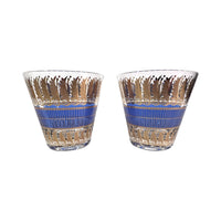Load image into Gallery viewer, Georges Briard Signed Blue Art Deco Glasses (Set of 2)
