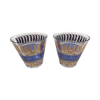 Load image into Gallery viewer, Georges Briard Signed Blue Art Deco Glasses (Set of 2)
