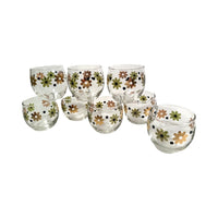 Load image into Gallery viewer, Anchor Hocking Mid-Century Field of Daisies Roly Poly Glasses (Set of 8)
