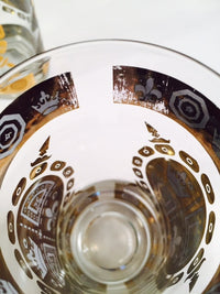 Load image into Gallery viewer, Vito Bari - Signed 22 Karat Gold 1960&#39;s Gold Crest Glasses (Set of 8)
