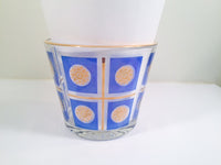 Load image into Gallery viewer, Classic 1960&#39;s Retro 22-Karat Gold Blue and Gold Sunburst Ice Container with Carrier
