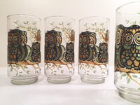 Load image into Gallery viewer, Classic 1970&#39;s Retro Owl Medium Size Glasses (Set of 4)
