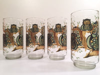 Load image into Gallery viewer, Classic 1970&#39;s Retro Owl Medium Size Glasses (Set of 4)
