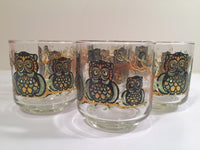 Load image into Gallery viewer, Classic 1970&#39;s Retro Owl Short Glasses (Set of 7)
