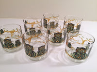 Load image into Gallery viewer, Classic 1970&#39;s Retro Owl Short Glasses (Set of 7)
