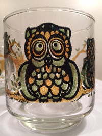 Load image into Gallery viewer, Classic 1970&#39;s Retro Owl Short Glasses (Set of 7)
