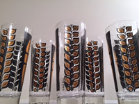 Load image into Gallery viewer, Fred Press Signed 22-Karat Gold Mod Leaf Collins Glasses (Set of 6)
