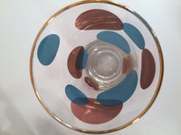 Load image into Gallery viewer, Russel Wright Mid-Century Bright Blue &amp; 22-Karat Gold Eclipse Tumbler Glasses (Set of 4)
