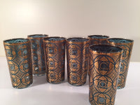 Load image into Gallery viewer, Culver - Mid-Century Terrazzo 22-Karat Gold Glasses (Set of 7)
