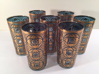 Load image into Gallery viewer, Culver - Mid-Century Terrazzo 22-Karat Gold Glasses (Set of 7)
