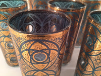 Load image into Gallery viewer, Culver - Mid-Century Terrazzo 22-Karat Gold Glasses (Set of 7)
