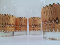Load image into Gallery viewer, Pasinski Signed Mid-Century 22-Karat Gold and Filigree Highball Glasses (Set of 4)
