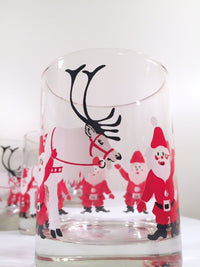 Load image into Gallery viewer, Georges Briard - Signed Mid-Century Elf and Reindeer 7-Piece Set (6 Highball Glasses and Appetizer Tray)
