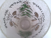 Load image into Gallery viewer, John Sutton - Signed Mid-Century Angel and Christmas Tree Flocked Glasses (Set of 4)
