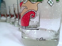 Load image into Gallery viewer, Cera Signed Vintage Santa Sleigh Ride Double Old Fashion Glasses (Set of 6)

