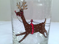 Load image into Gallery viewer, Cera Signed Vintage Santa Sleigh Ride Double Old Fashion Glasses (Set of 6)
