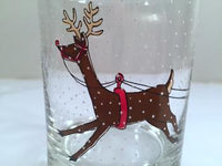 Load image into Gallery viewer, Cera Signed Vintage Santa Sleigh Ride Double Old Fashion Glasses (Set of 6)
