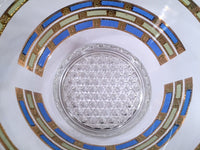 Load image into Gallery viewer, Culver Mid-Century Blue &amp; 22-Karat Gold Empress Ice Container
