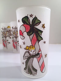 Load image into Gallery viewer, Federal Glass - Gay Fad Design - Angels Preparing for Christmas (Set of 6)
