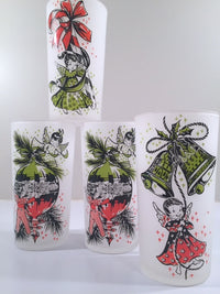 Load image into Gallery viewer, Federal Glass - Angels Preparing for Christmas (Set of 4)
