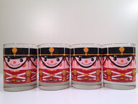 Load image into Gallery viewer, Georges Briard-Signed Mid-Century Soldiers Double Old Fashion Glasses (Set of 4)
