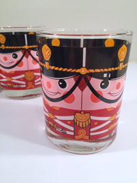 Load image into Gallery viewer, Georges Briard-Signed Mid-Century Soldiers Double Old Fashion Glasses (Set of 4)
