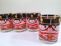 Load image into Gallery viewer, Georges Briard-Signed Mid-Century Soldiers Double Old Fashion Glasses (Set of 4)

