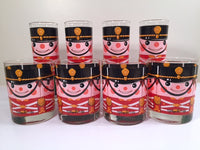 Load image into Gallery viewer, Georges Briard-Signed Mid-Century Soldiers Double Old Fashion Glasses (Set of 4)
