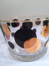 Load image into Gallery viewer, Russel Wright Mid-Century Eclipse Black and 22-Karat Gold Ice Container
