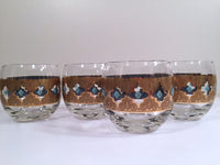Load image into Gallery viewer, Culver - Signed Mid-Century Seville 22-Karat Gold Roly Poly Glasses (Set of 4)
