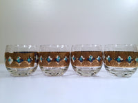 Load image into Gallery viewer, Culver - Signed Mid-Century Seville 22-Karat Gold Roly Poly Glasses (Set of 4)
