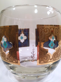 Load image into Gallery viewer, Culver - Signed Mid-Century Seville 22-Karat Gold Roly Poly Glasses (Set of 4)
