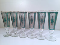 Load image into Gallery viewer, Libbey Mid-Century Emerald Champagne/ Pilsner Glasses (Set of 6)
