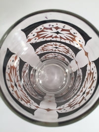 Load image into Gallery viewer, Mid-Century Black and 22-Karat Gold Abstract Glasses (Set of 6)
