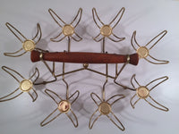 Load image into Gallery viewer, Federal Glass Mid-Century Somewhere Over the Rainbow Roly Poly Bar Set (8 Glasses with Carrier)
