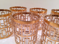 Load image into Gallery viewer, Imperial Glass - Shoji 22-Karat Gold Mid-Century Glasses (Set of 6)
