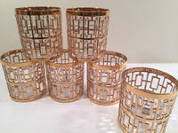 Load image into Gallery viewer, Imperial Glass - Shoji 22-Karat Gold Mid-Century Glasses (Set of 6)
