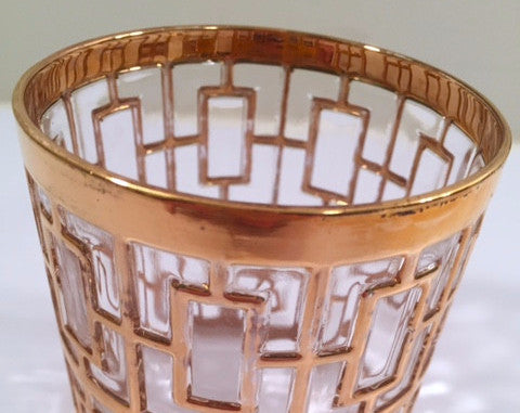 Imperial Glass - Shoji 22-Karat Gold Mid-Century Single Glass ( 1 )