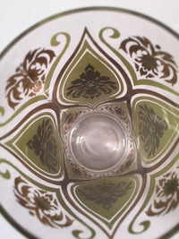 Load image into Gallery viewer, Pasinski Signed Mid-Century Avocado and 22-Karat Gold Embellished Glasses (Set of 8)
