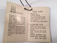 Load image into Gallery viewer, Gay Fad Signed Country Club Mid-Century 22-Karat Gold Snacker With Carrier &amp; Original Tag
