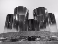 Load image into Gallery viewer, Vitreon Queens Luster - Mid-Century Bar Set with Carrier (7  Glasses, Ice Container and Carrier)
