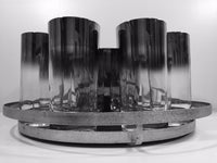 Load image into Gallery viewer, Vitreon Queens Luster - Mid-Century Bar Set with Carrier (7  Glasses, Ice Container and Carrier)
