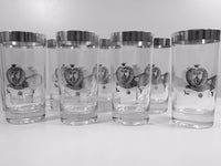 Load image into Gallery viewer, Georges Briard Signed Mid-Century Sterling Silver Lion Highball Glasses (Set of 8)
