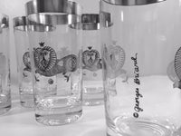 Load image into Gallery viewer, Georges Briard Signed Mid-Century Sterling Silver Lion Highball Glasses (Set of 8)
