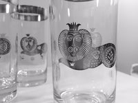 Load image into Gallery viewer, Georges Briard Signed Mid-Century Sterling Silver Lion Highball Glasses (Set of 8)
