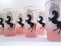 Load image into Gallery viewer, Libbey Mid-Century Art Deco Prancing Horse Highball Glasses (Set of 6)
