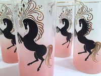 Load image into Gallery viewer, Libbey Mid-Century Art Deco Prancing Horse Highball Glasses (Set of 6)
