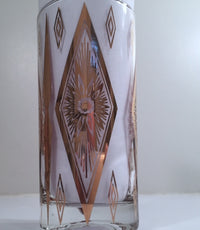 Load image into Gallery viewer, Hollywood Regency Mid-Century 11-Piece Atomic Bar Set (8 Highball Glasses, Ice Container, Tongs and Carrier)
