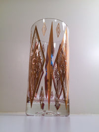 Load image into Gallery viewer, Hollywood Regency Mid-Century 11-Piece Atomic Bar Set (8 Highball Glasses, Ice Container, Tongs and Carrier)
